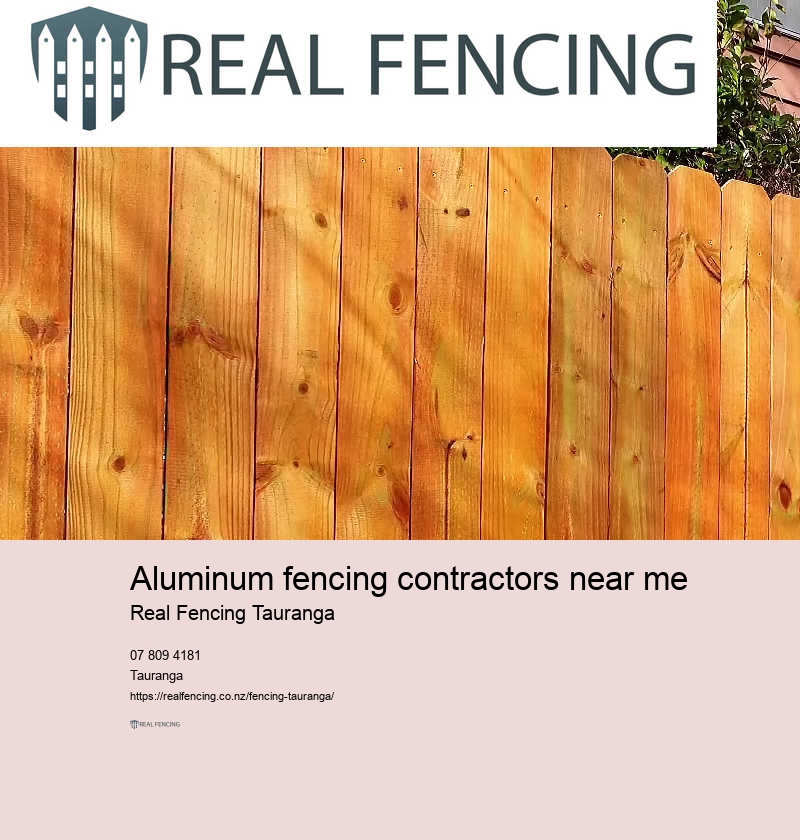 Aluminum fencing contractors near me