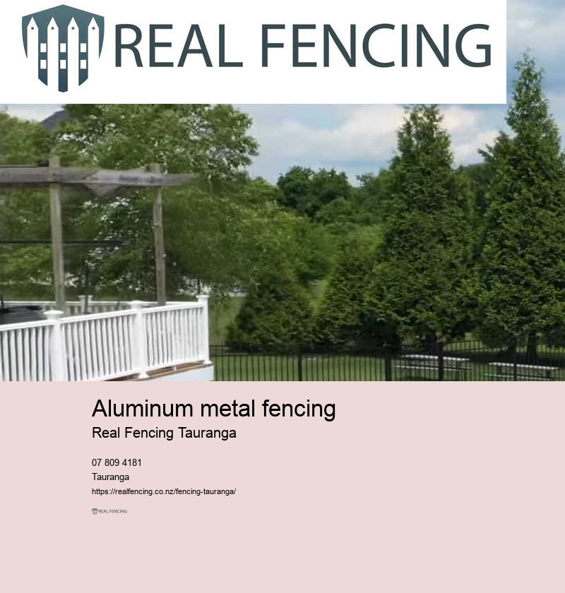 Sheet metal fencing