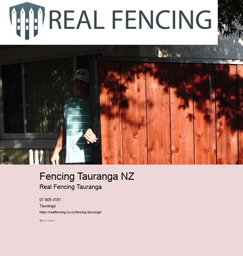 Tauranga standards for timber fencing