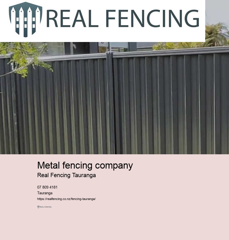 Metal fencing Tauranga