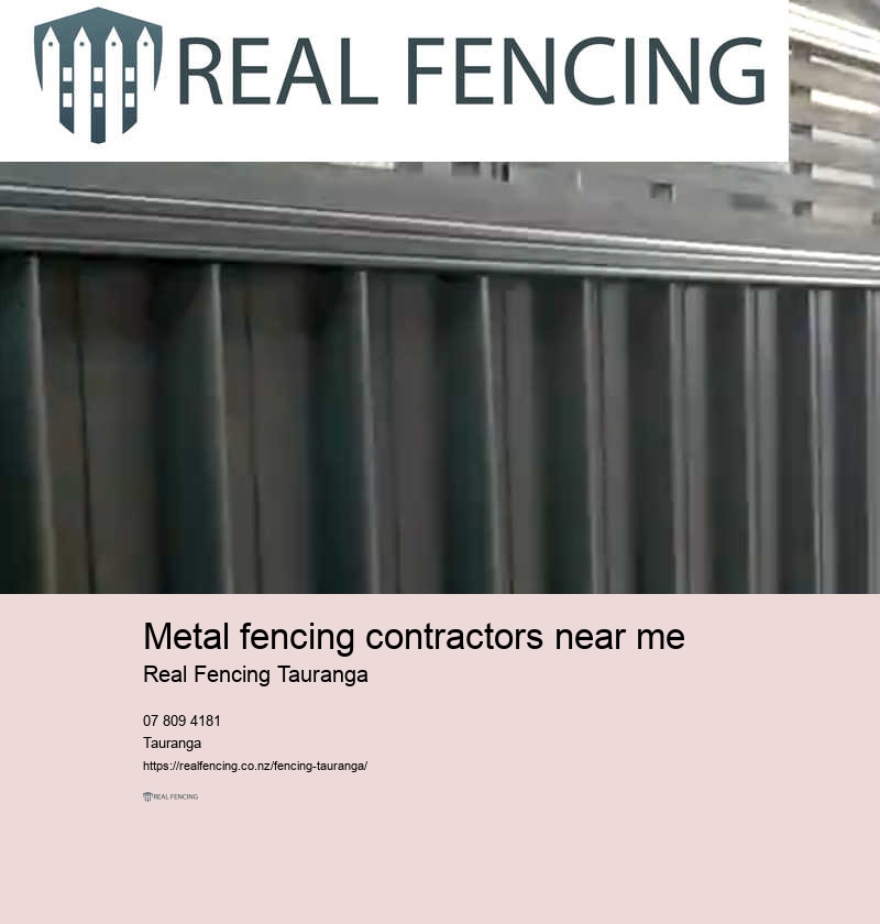 Metal fencing and gates