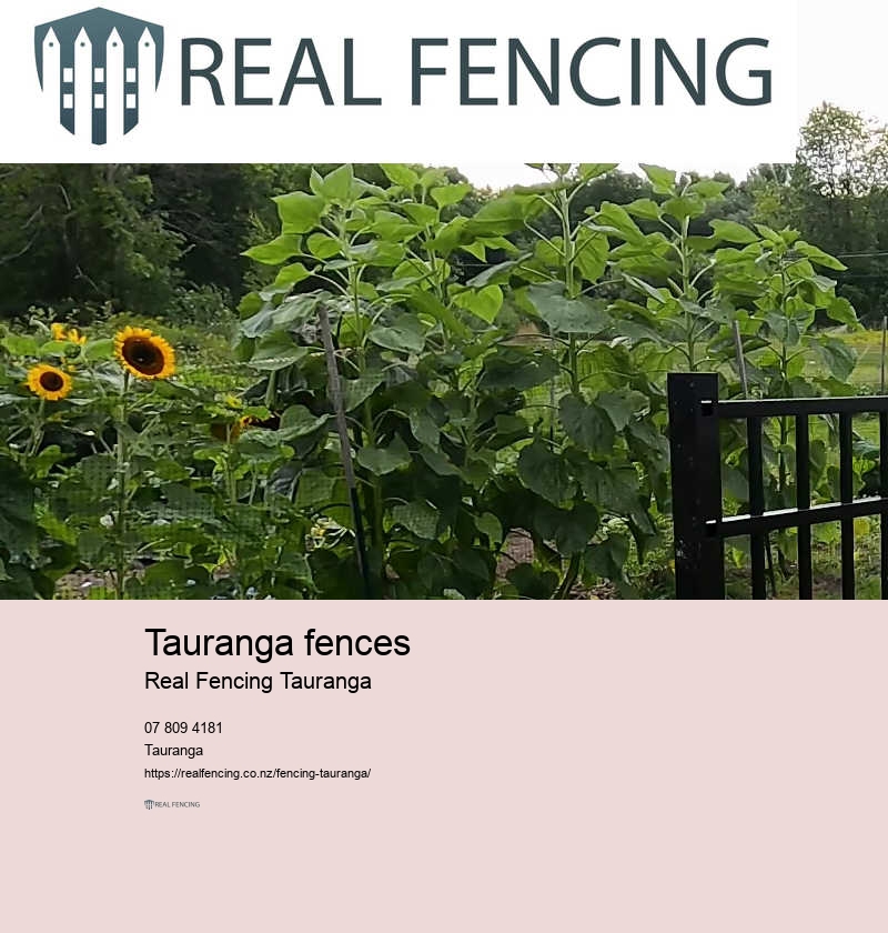 Tauranga standards for timber fencing