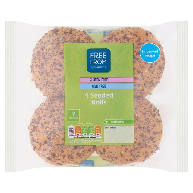 Free From Sainsburys Gluten Free Four Seeded Rolls