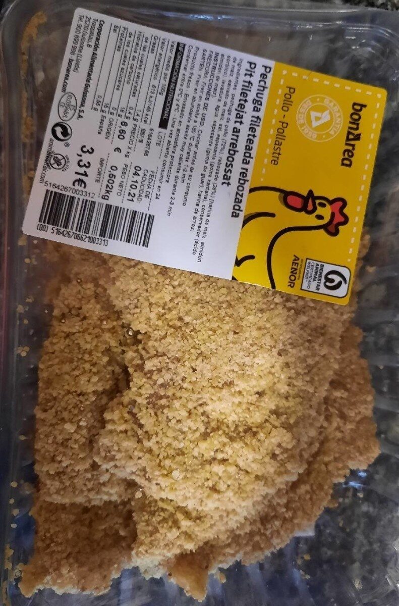 Pechuga Rebozada Preparada