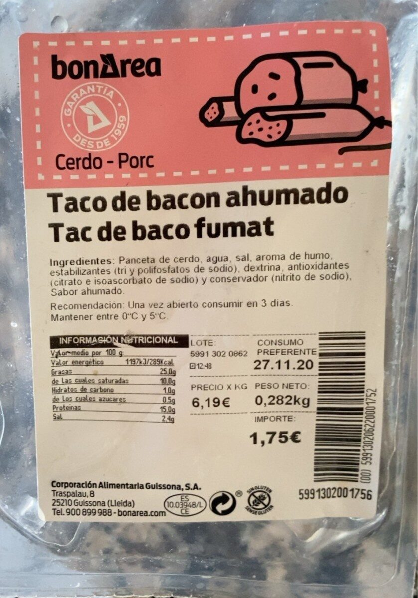 Taco De Bacón Ahumado