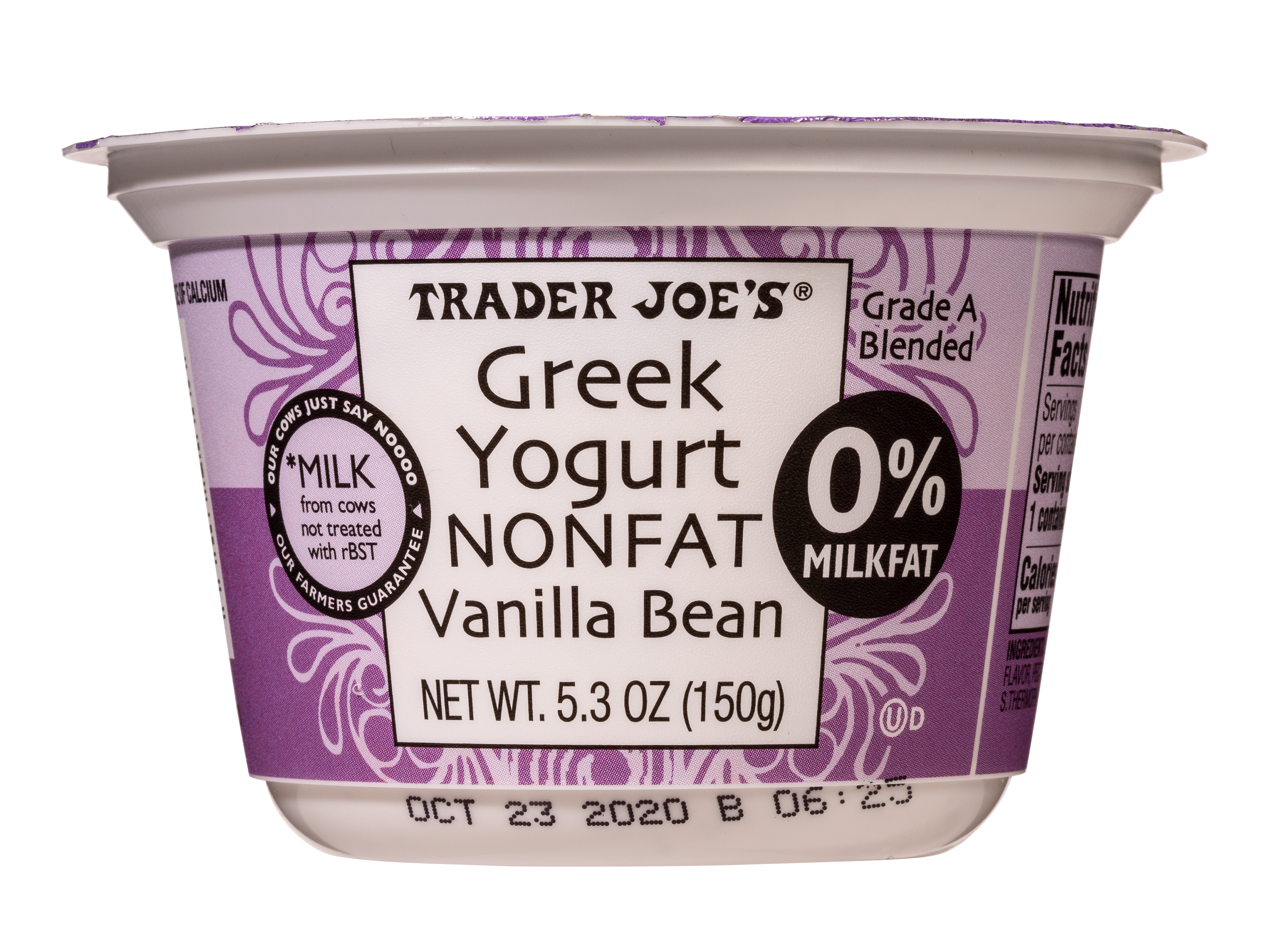 Greek Yogurt NonFat Vanilla Bean