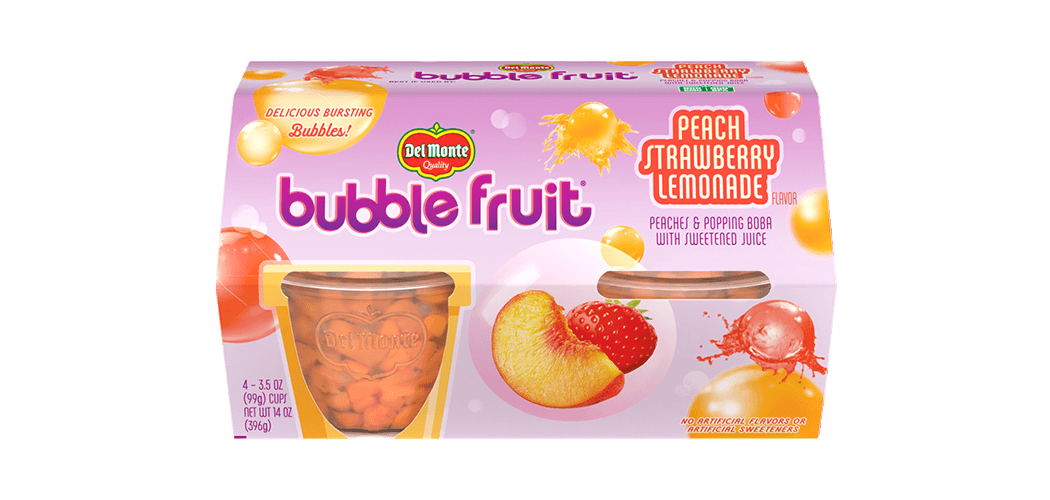 Bubble Fruit Peach Strawberry Lemonade