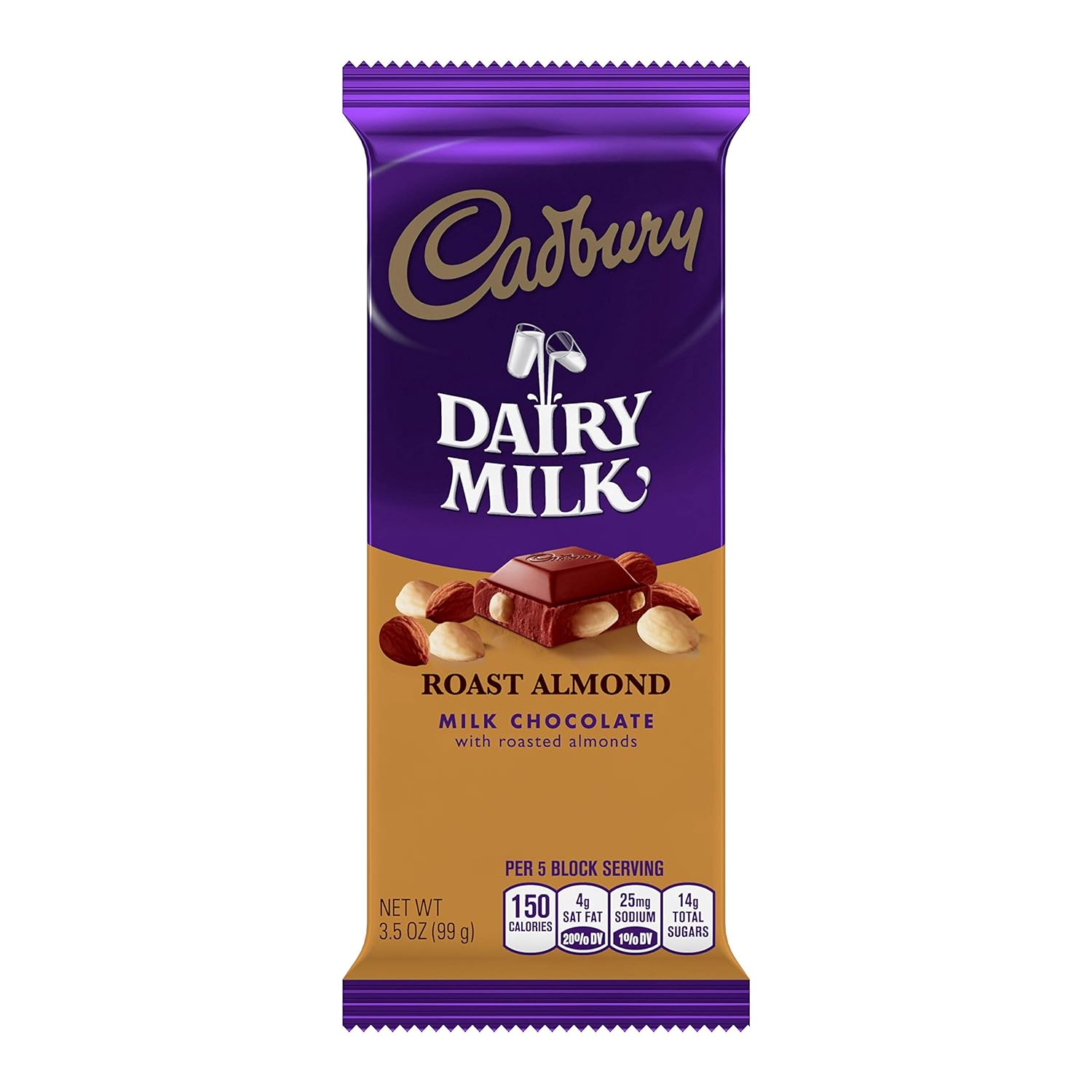 DAIRY MILK Roast Almond Milk Chocolate Candy Bars