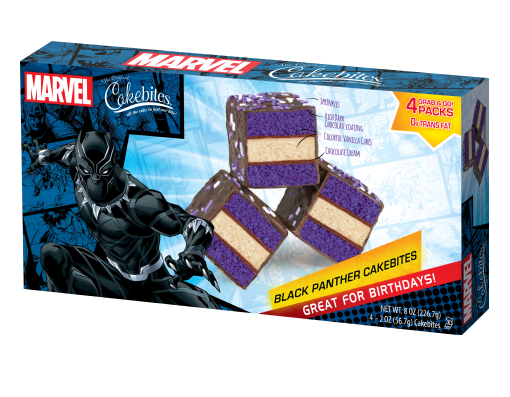Marvel Black Panther Cake Bites