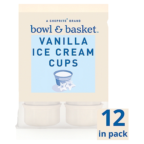 Bowl & Basket Vanilla Ice Cream Cups