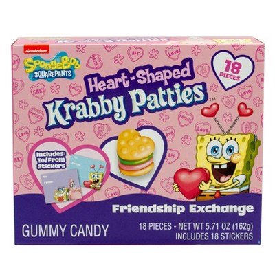 Valentine's Heart-Shaped Krabby Patties Gummy Candy