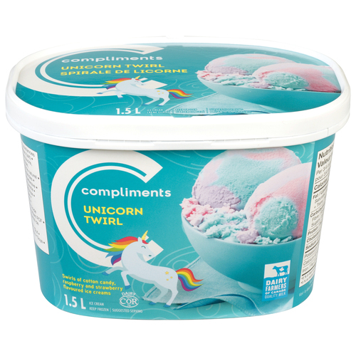 Compliments Unicorn Ice Cream