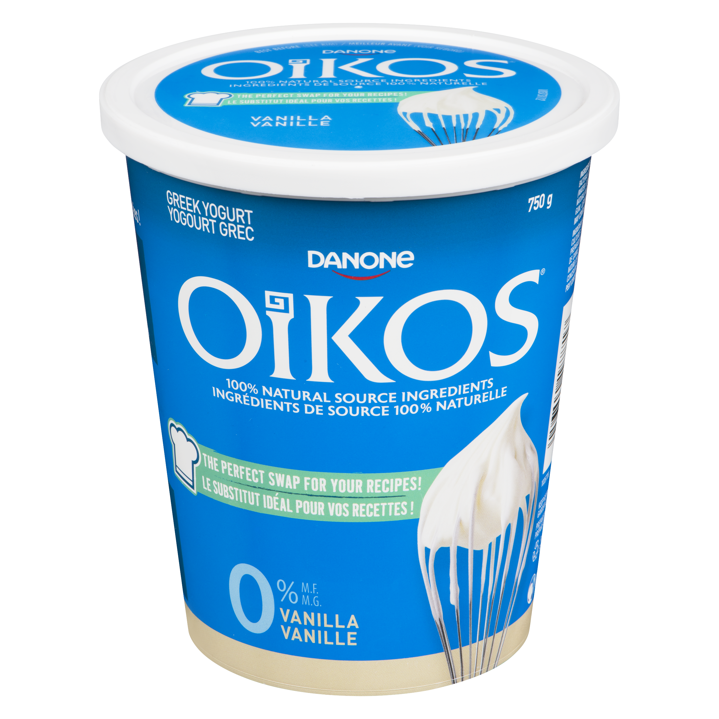 Greek Vanilla Yogurt 0% M. F.