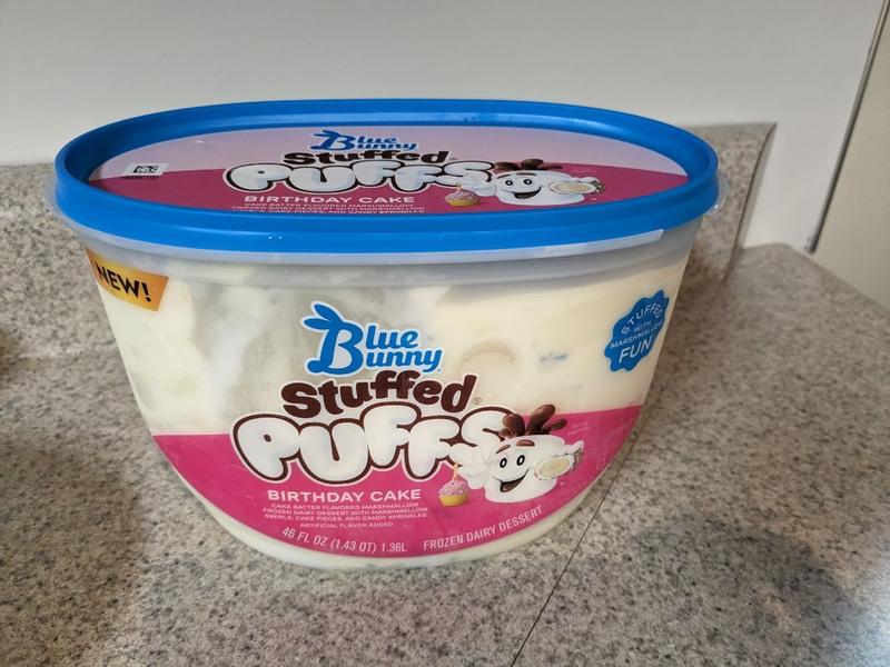 Birthday Cake Stuffed Puffs