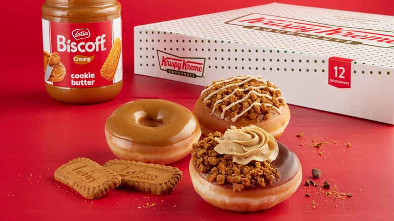 Krispy Kreme Biscoff Doughnuts