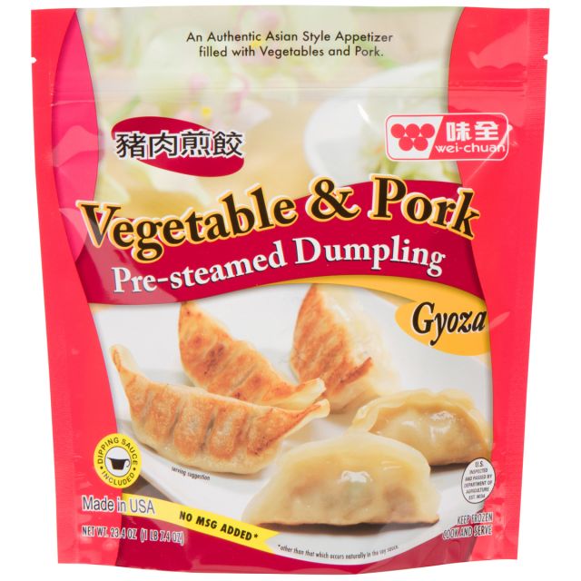 Vegetable And Pork Dumplings
