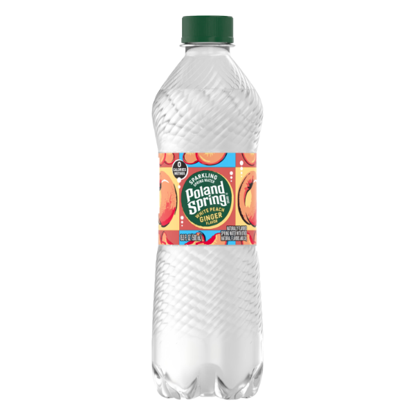 POLAND SPRING SPRING SPARKLING WHITE PEACHCAN