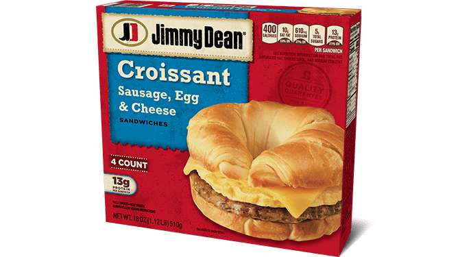 Croissant Sausage, Egg & Cheese Sandwiches