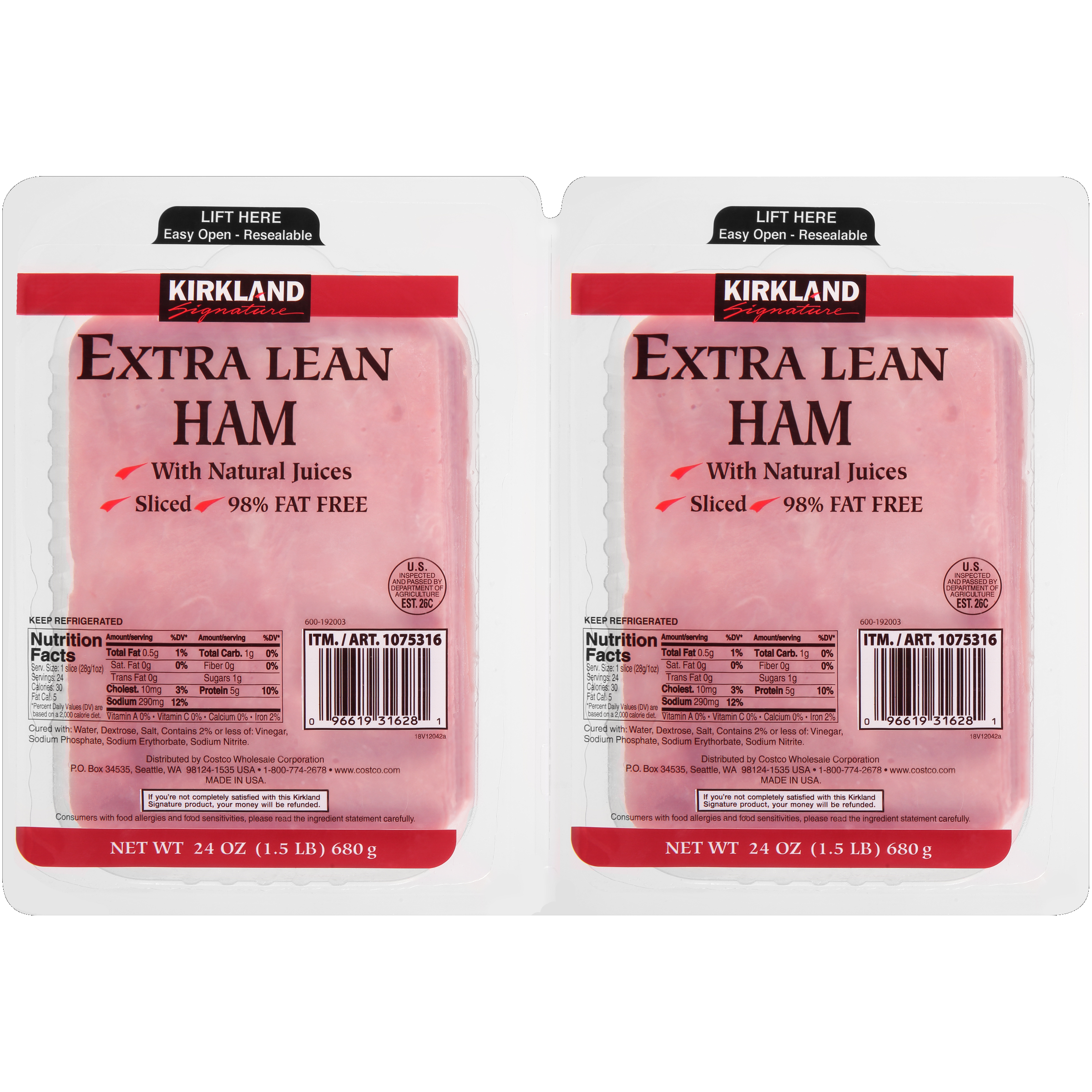 Extra Lean Uncured Ham