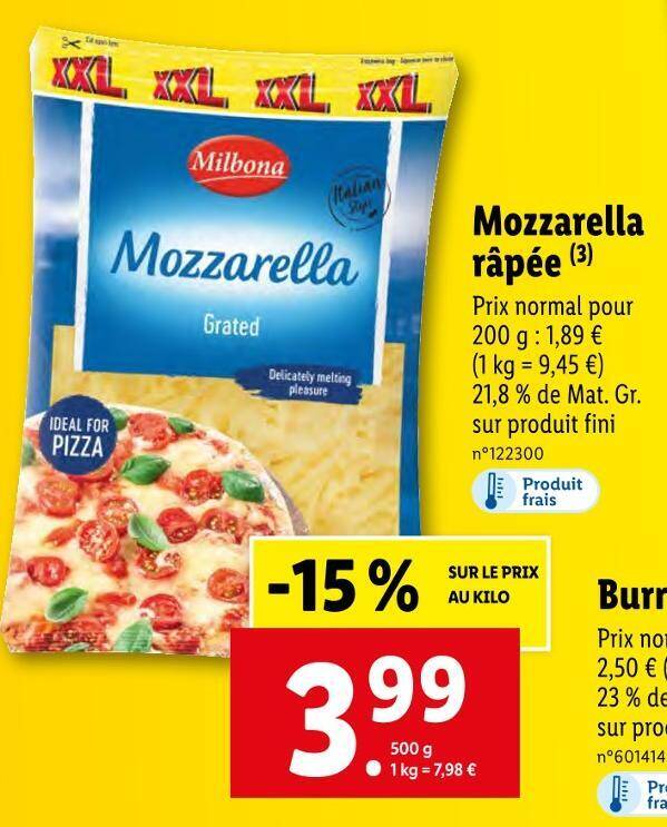 Mozzarella Rapée