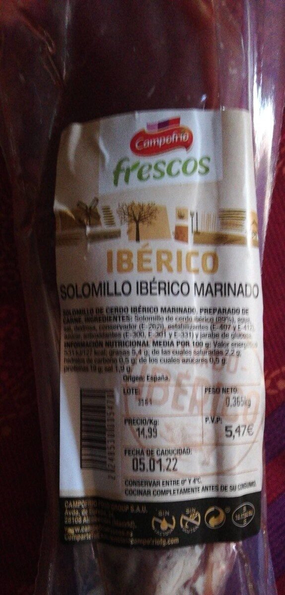 Solomillo Marinado