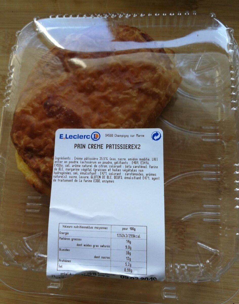 Pain Crème Pâtissière