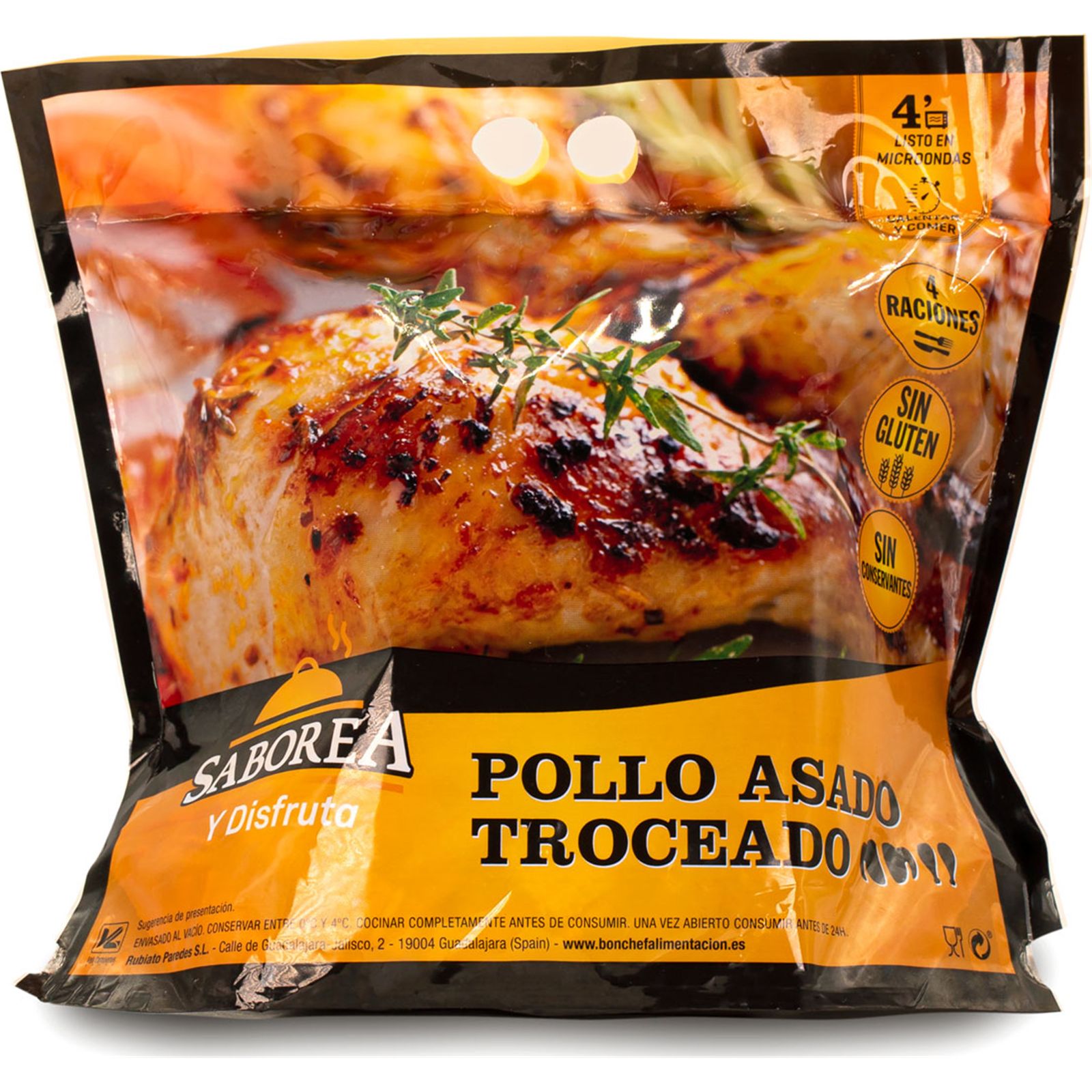 Pollo Asado Troceado Al Vacio