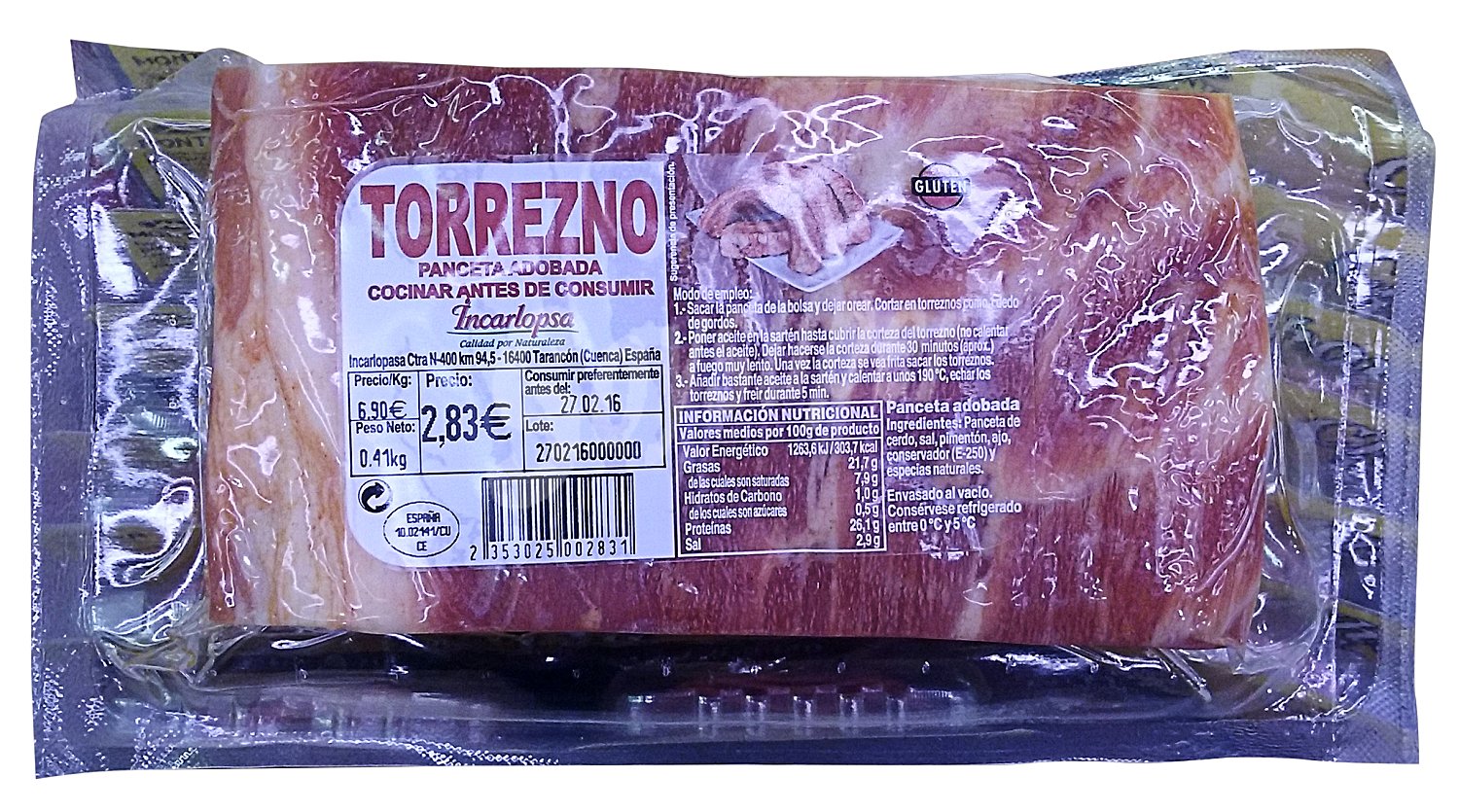 Torrezno Panceta Adobada
