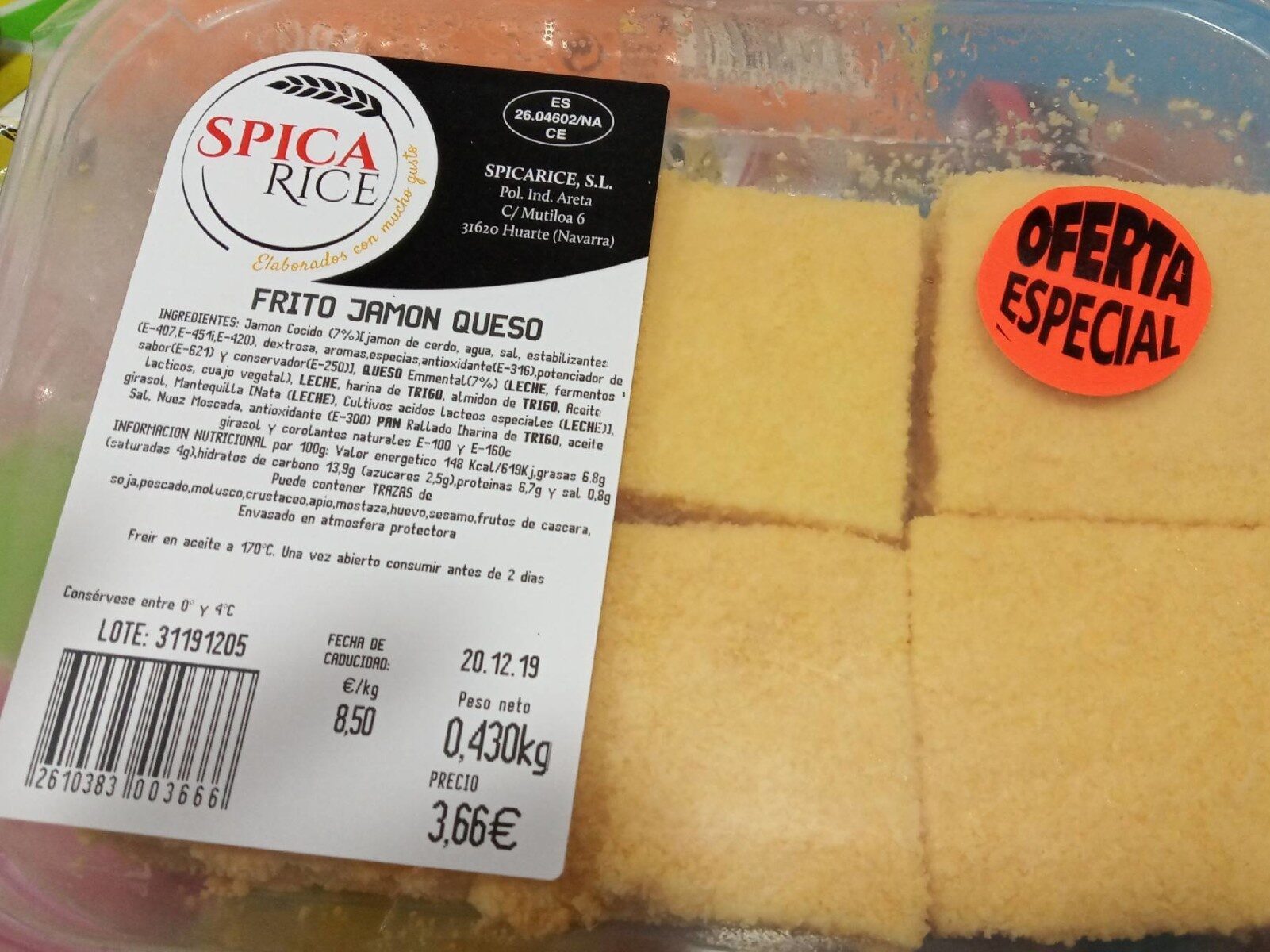 Frito Jamón Queso