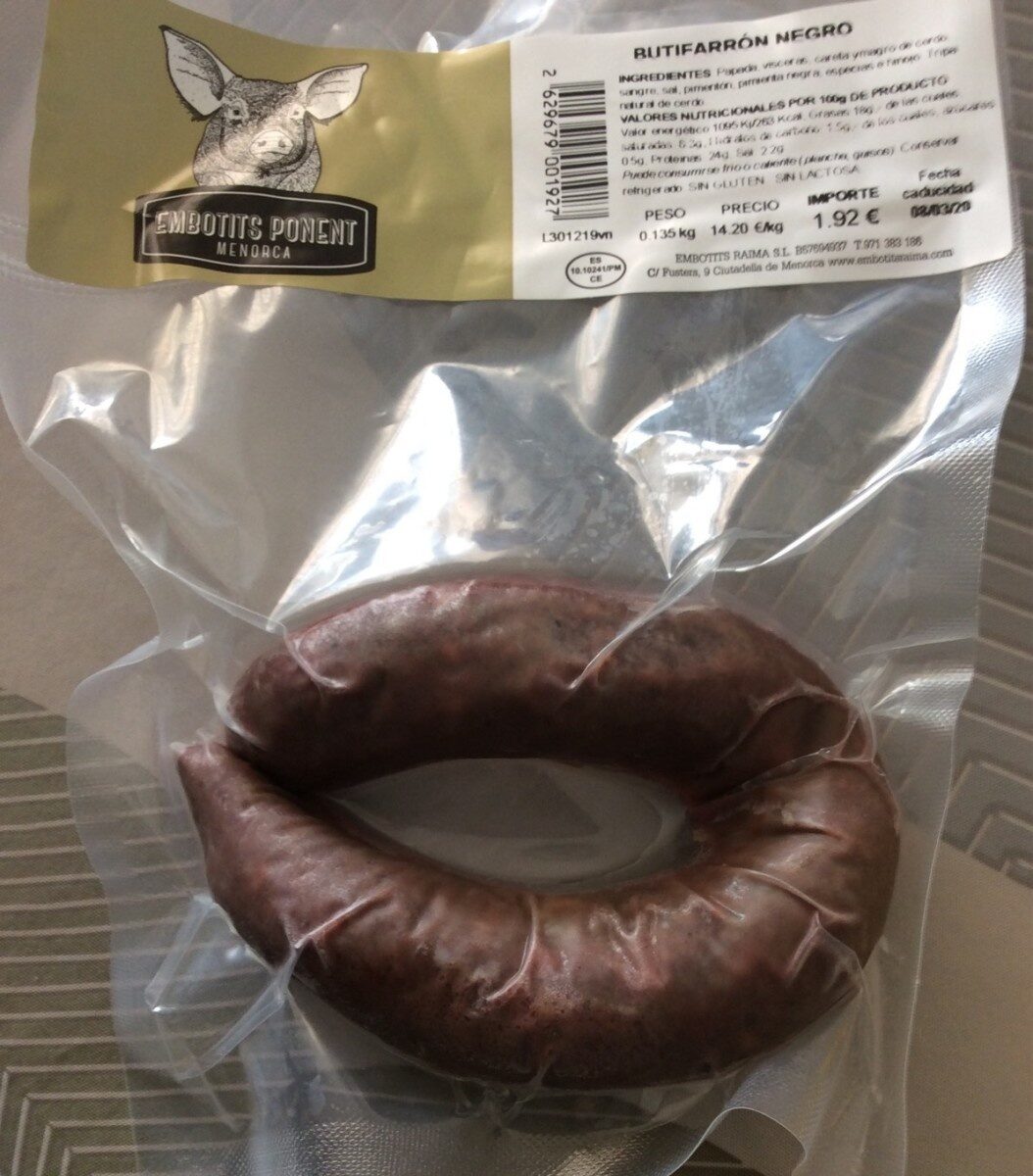 Butifarrón Negro