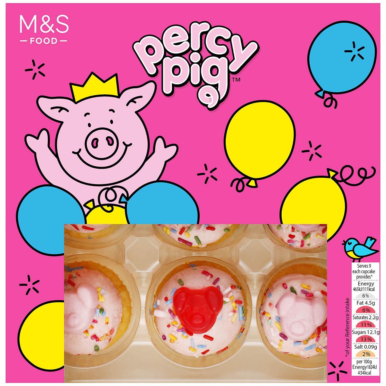 Percy Pig Party Cupcakes