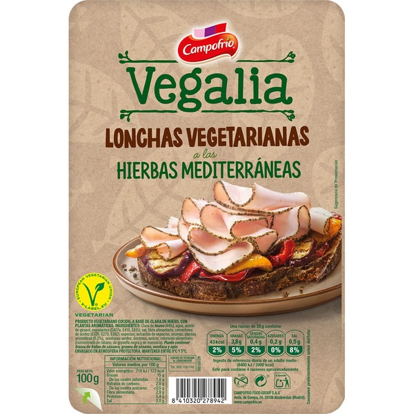 Vegalia Lonchas Vegetarianas