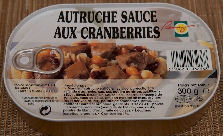 Autruche Sauce Aux Cranberries