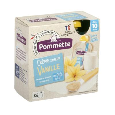 Gourdes De Crème Dessert Saveur Vanille Pour Bébé