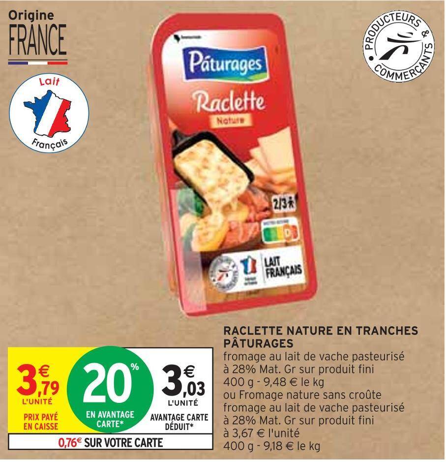 YUKA TEST - Raclette Nature