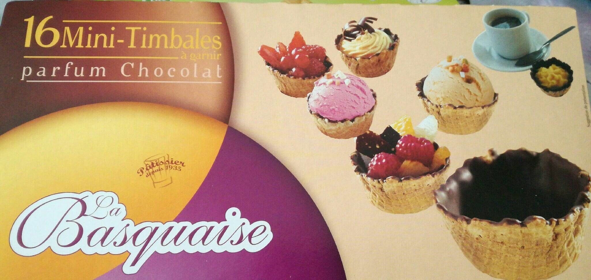 16 Mini-Timbales Parfum Chocolat