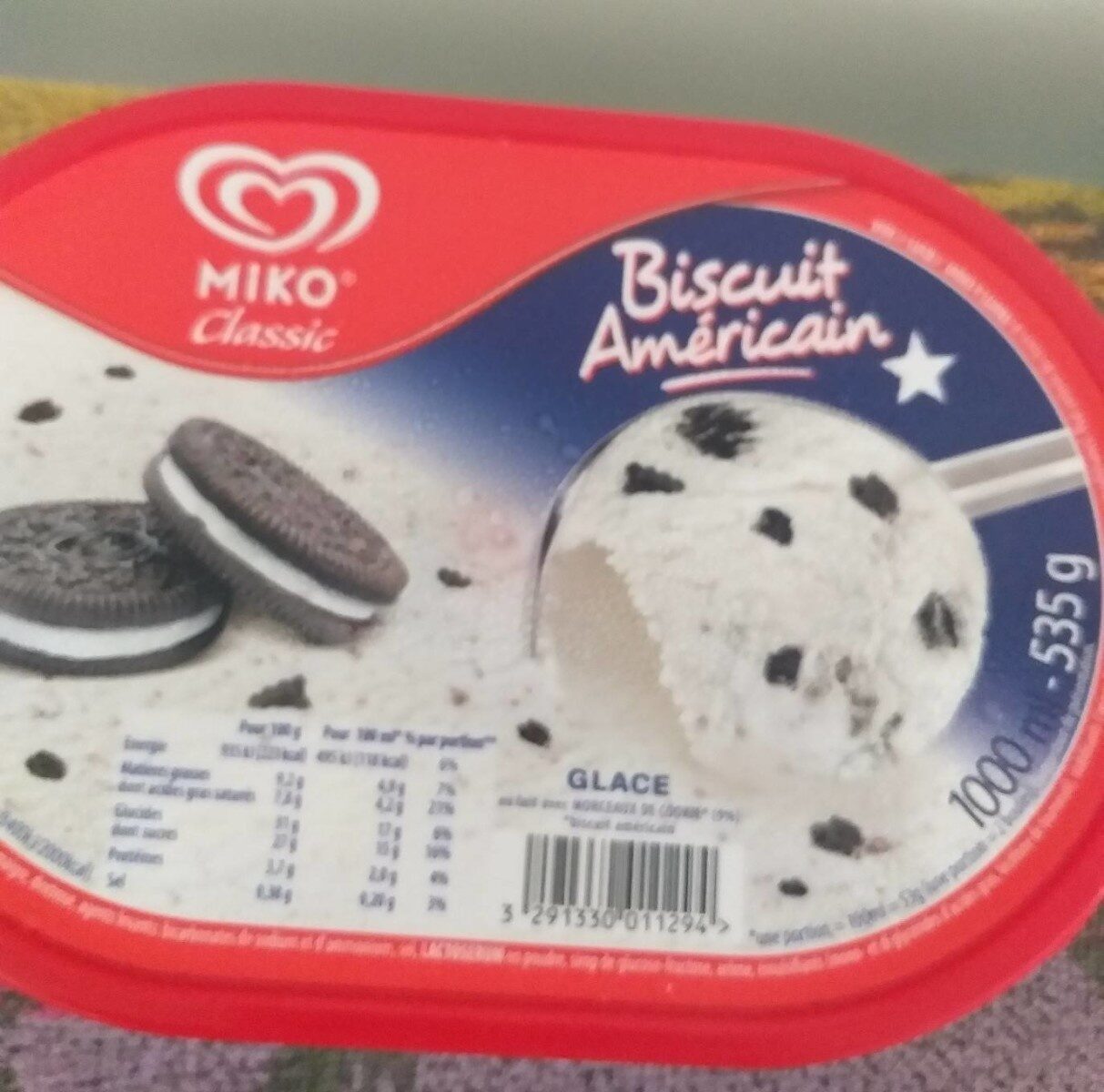 Miko Glace Biscuit Américain 180ml