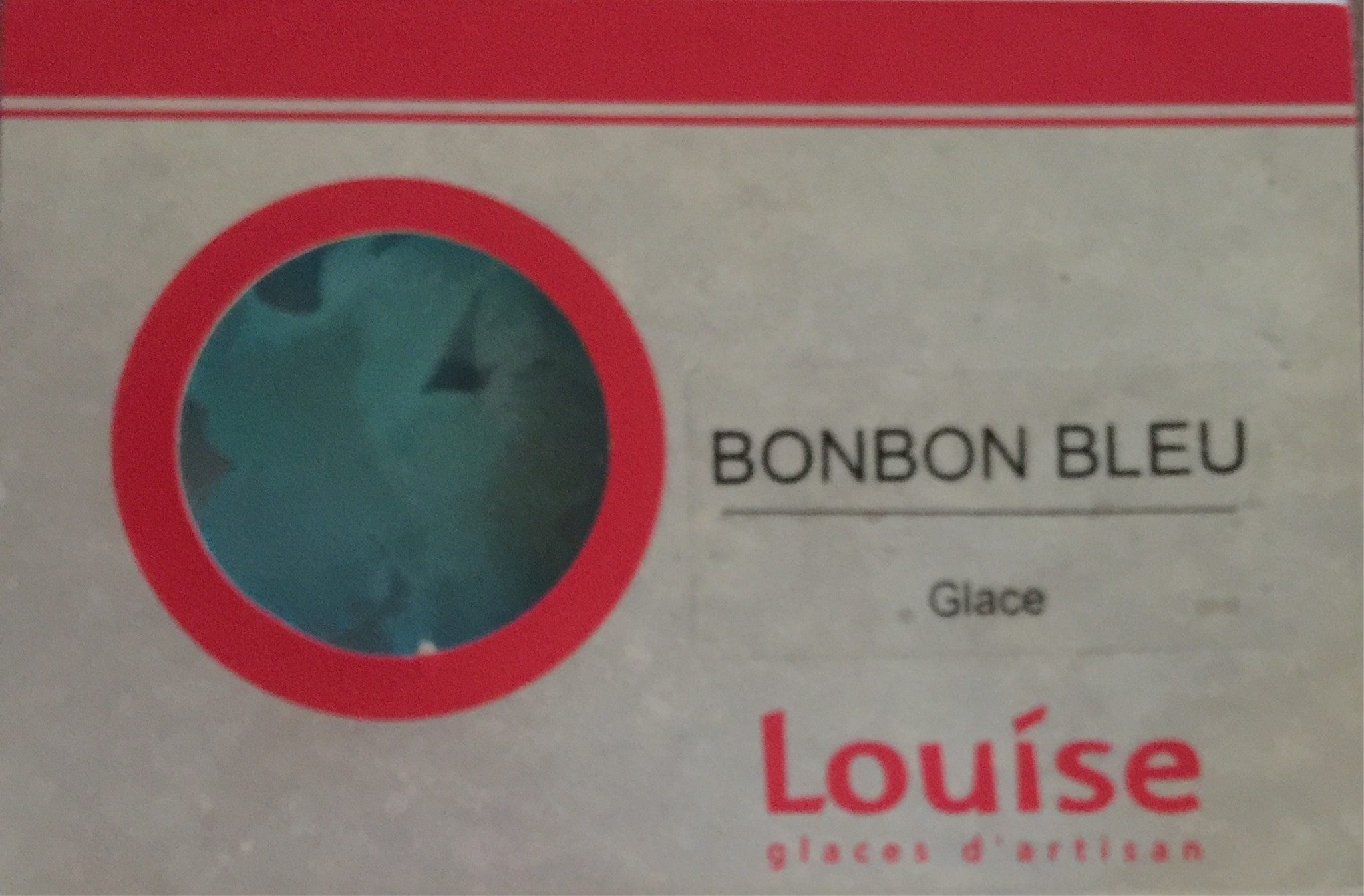 Glace Bonbon Bleu