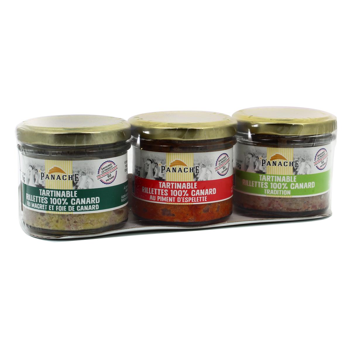 Lot De 3 Rillettes De Canard