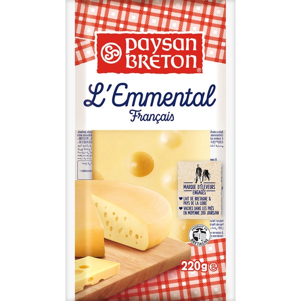 QUESO EMMENTAL DE PASTA PRENSADA Y COCIDA DE LECHE PASTEURIZADA DE VACA M.G./E.S. 45%