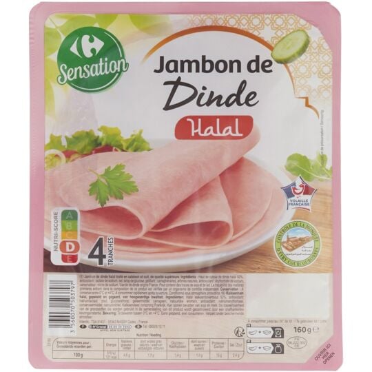 Jambon De Dinde Halal En Tranches