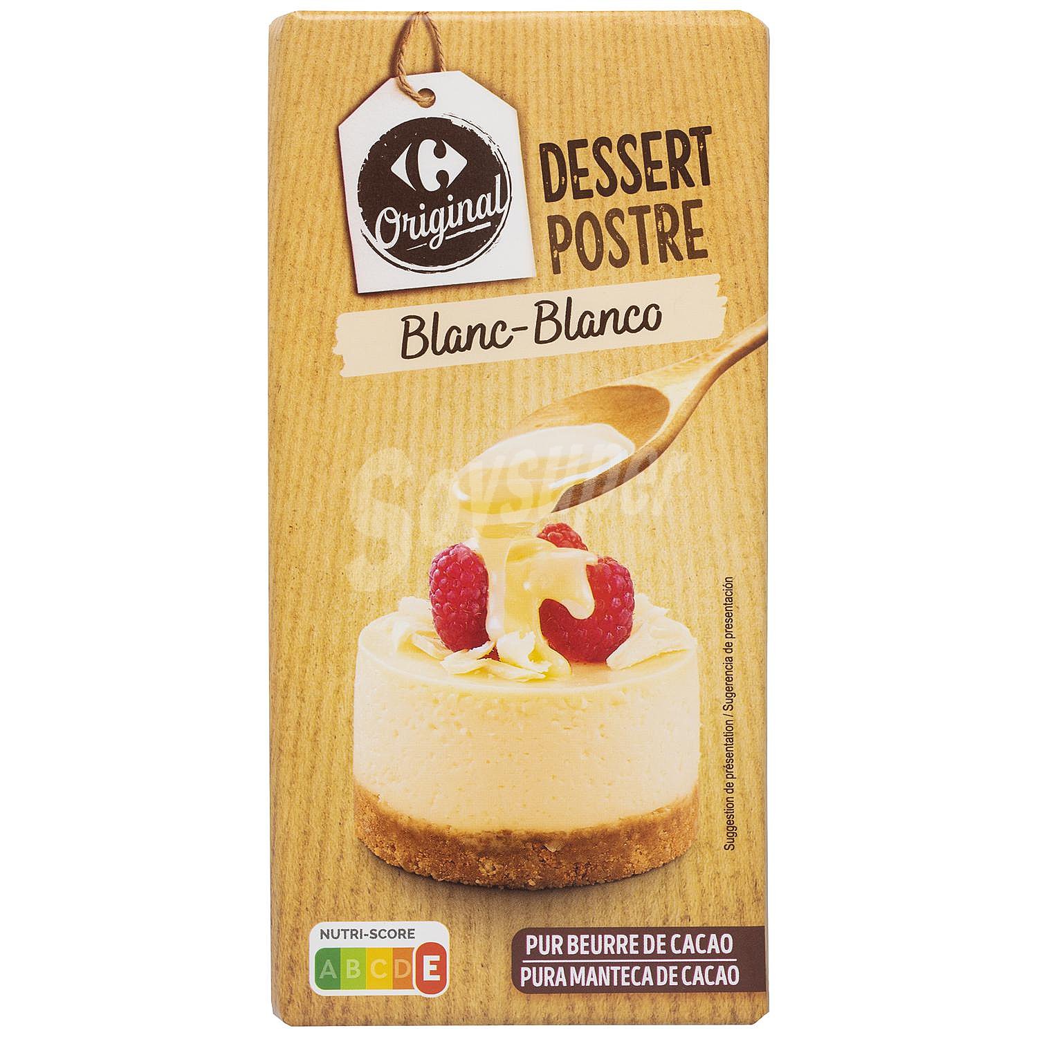 Chocolate Blanco Especial Postre Original Carrefour 200 G.