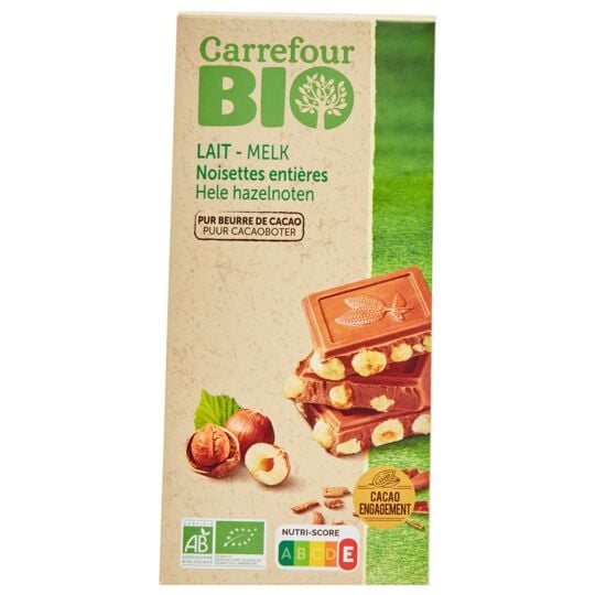 Chocolat Au Lait Noisettes Entières