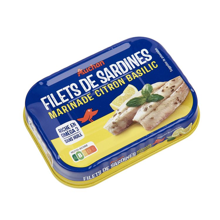 Filets De Sardines (sauce Au Citron Et Au Basilic)