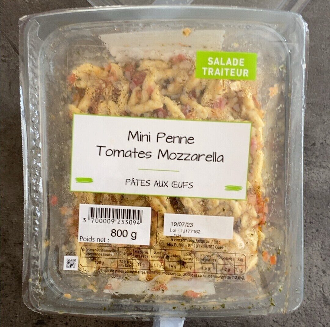 Mini Penne Tomates Mozzarella