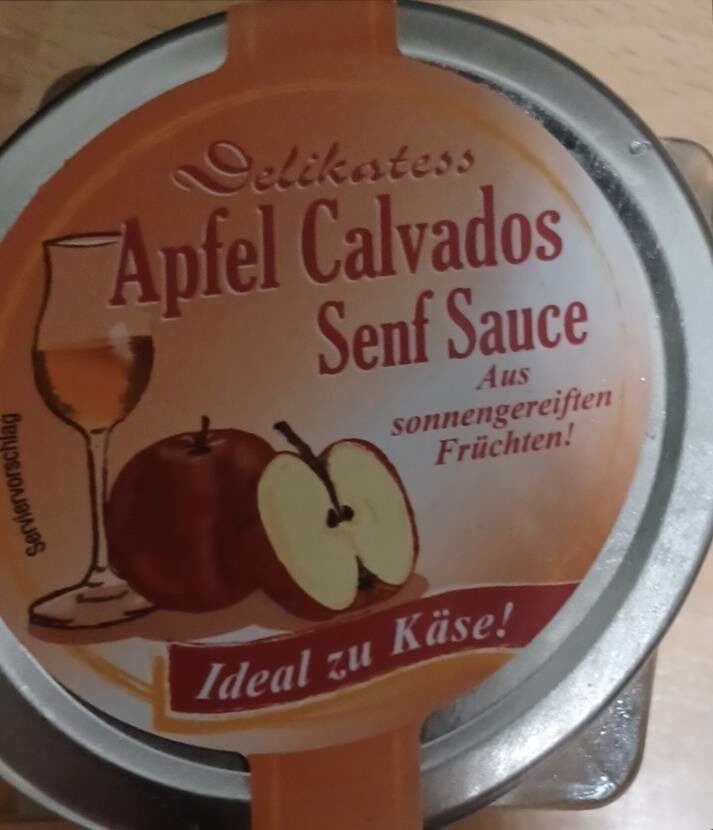 Apfel Calvados Senf Sauce