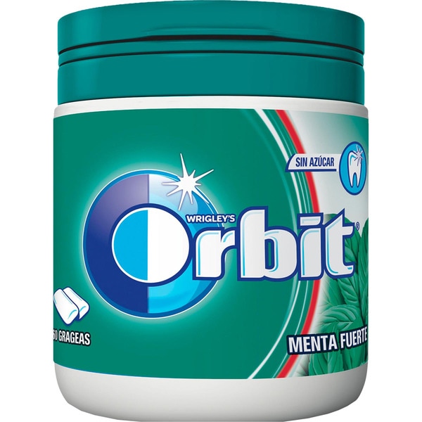 Chicle Sin Azúcar Con Edulcorantes Y Sabor A Mentol Y Menta