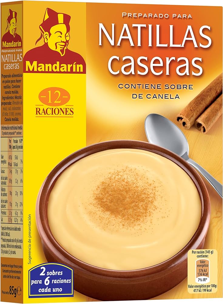 Natillas Caseras MANDARÍN 80g