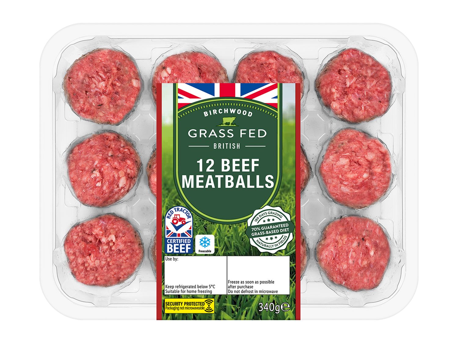 Grass Fed 12 Beef Meatballs
