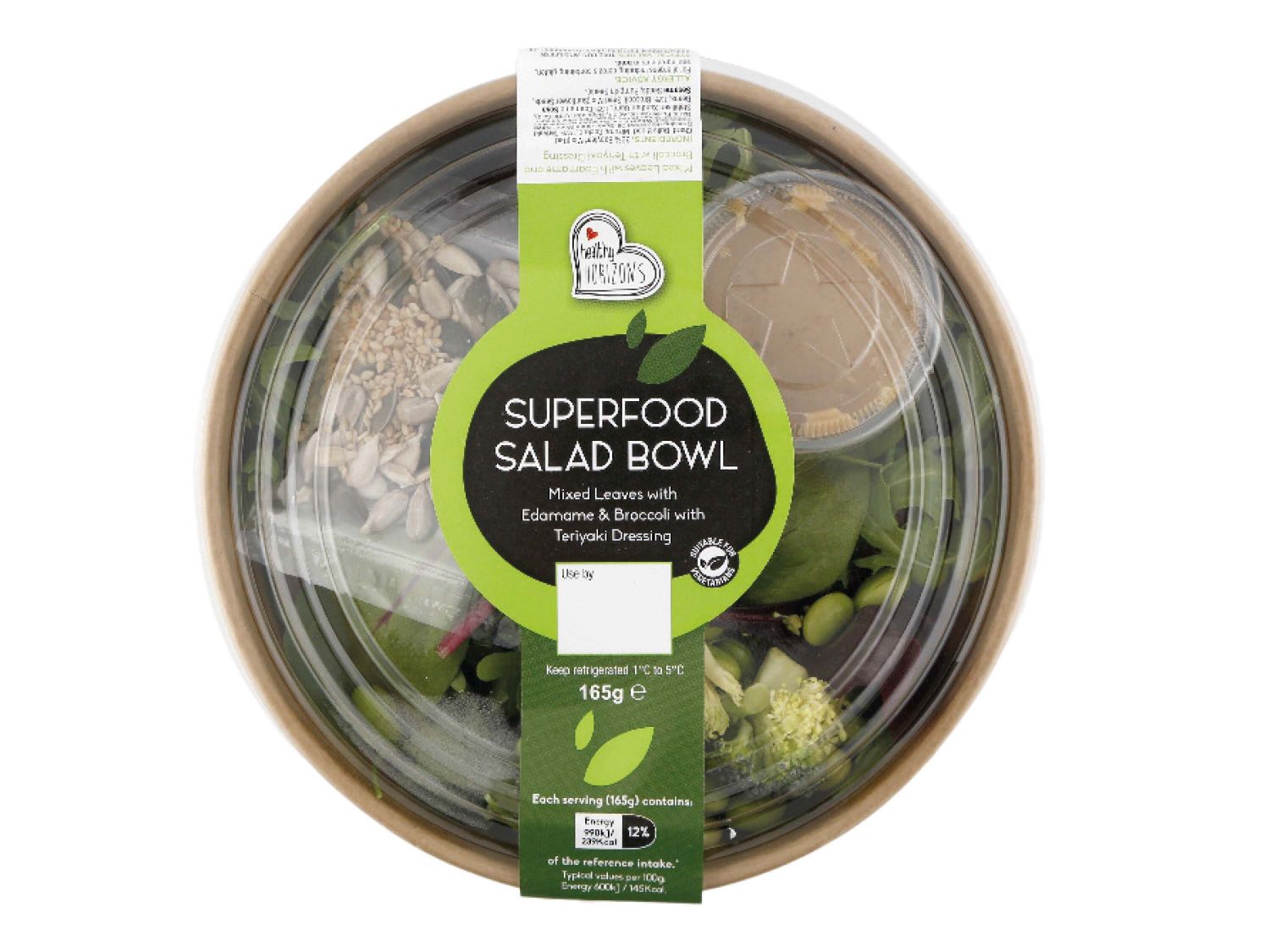 Lidl Deluxe Mixed Green Salad Bowl Teriyaki